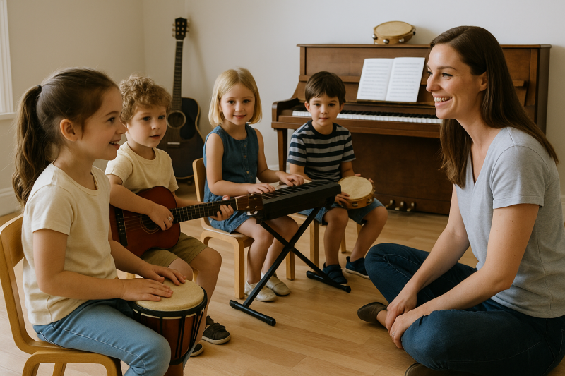 École de musique pour apprendre la musique en s'amusant adaptée aux 5 & 6 ans à Plan de Cuques